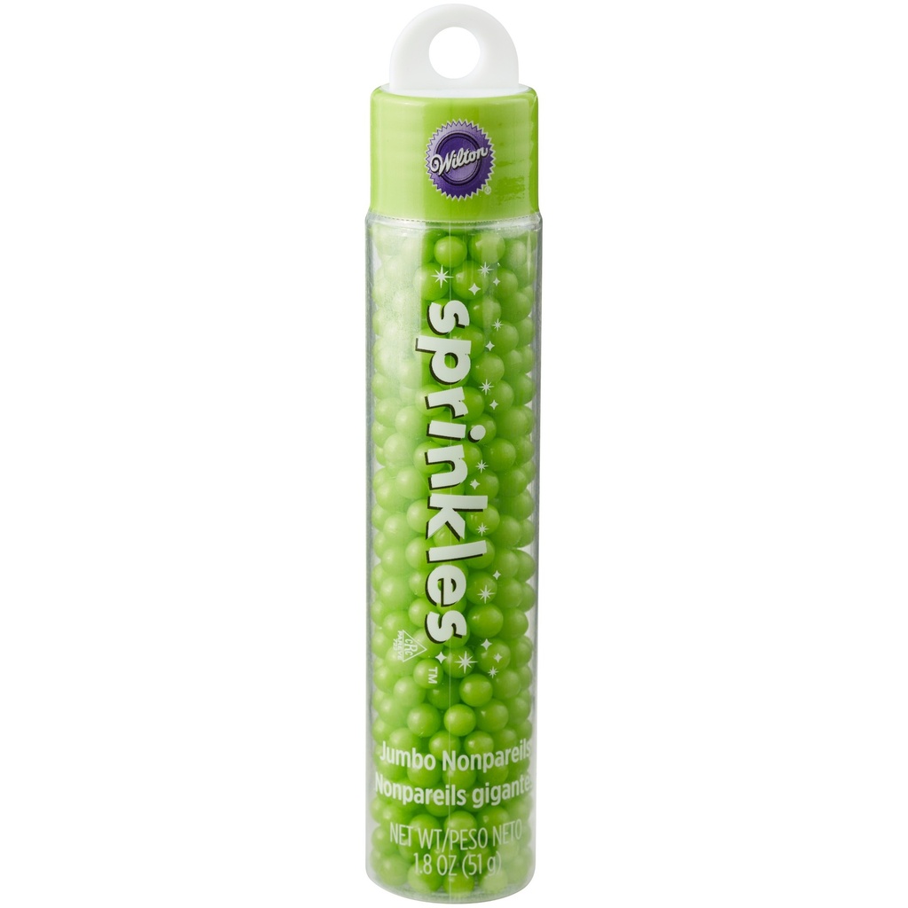 Wilton 710-9973 Hanging Skinny Green Jumbo Nonpareils
