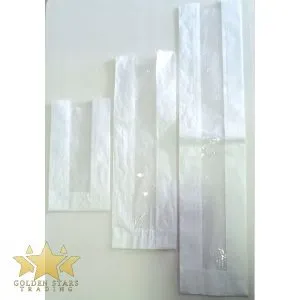#PK4115 - (Large) White French Bread Bags with Window 100ct