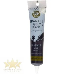 #CS0610 - Wilton Black Sparkle Gel 3.5 Oz (99g)