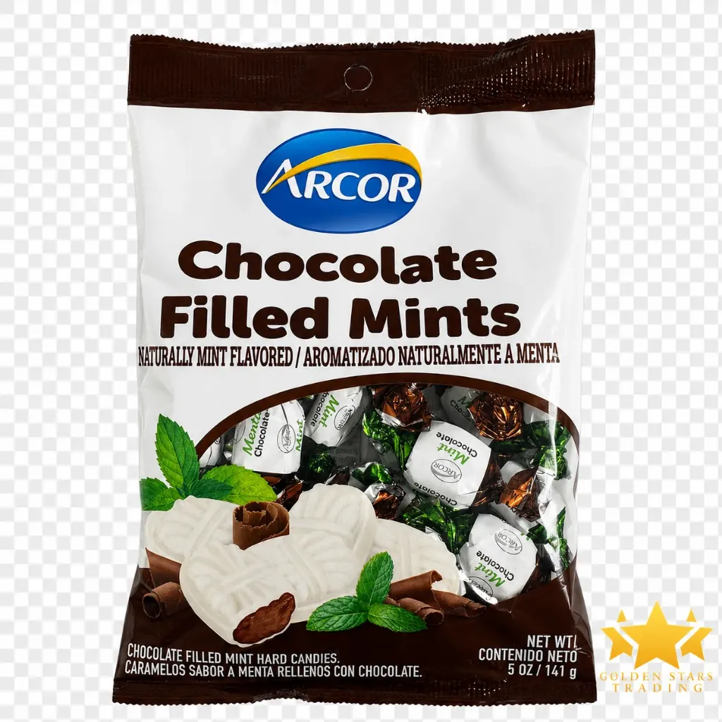 #CN0804 - Arcor Chocolate Filled Mints 141g