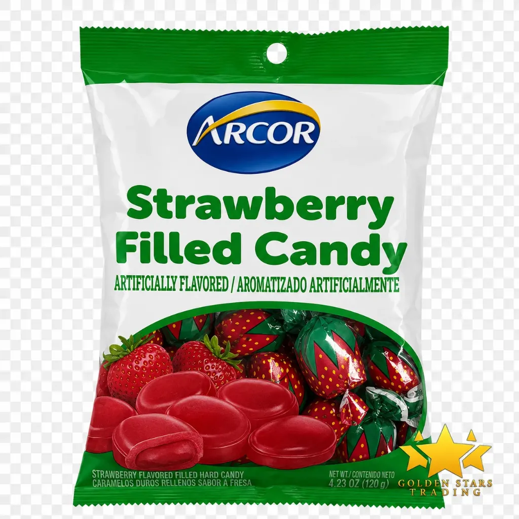 #CN0798 - Arcor Strawberry Filled Candy 198g