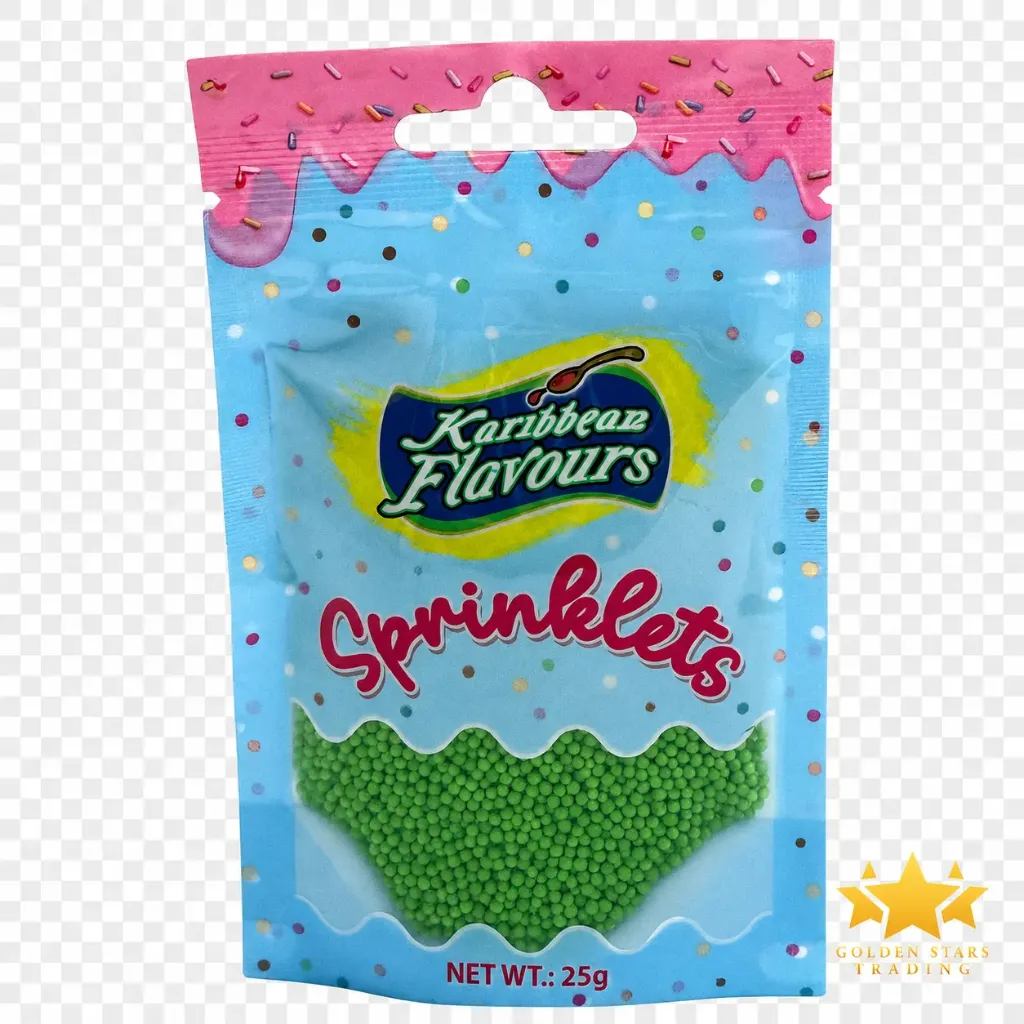 #CS2911 - Karibbean Flavours Green Nonpareil Sprinkles 25g