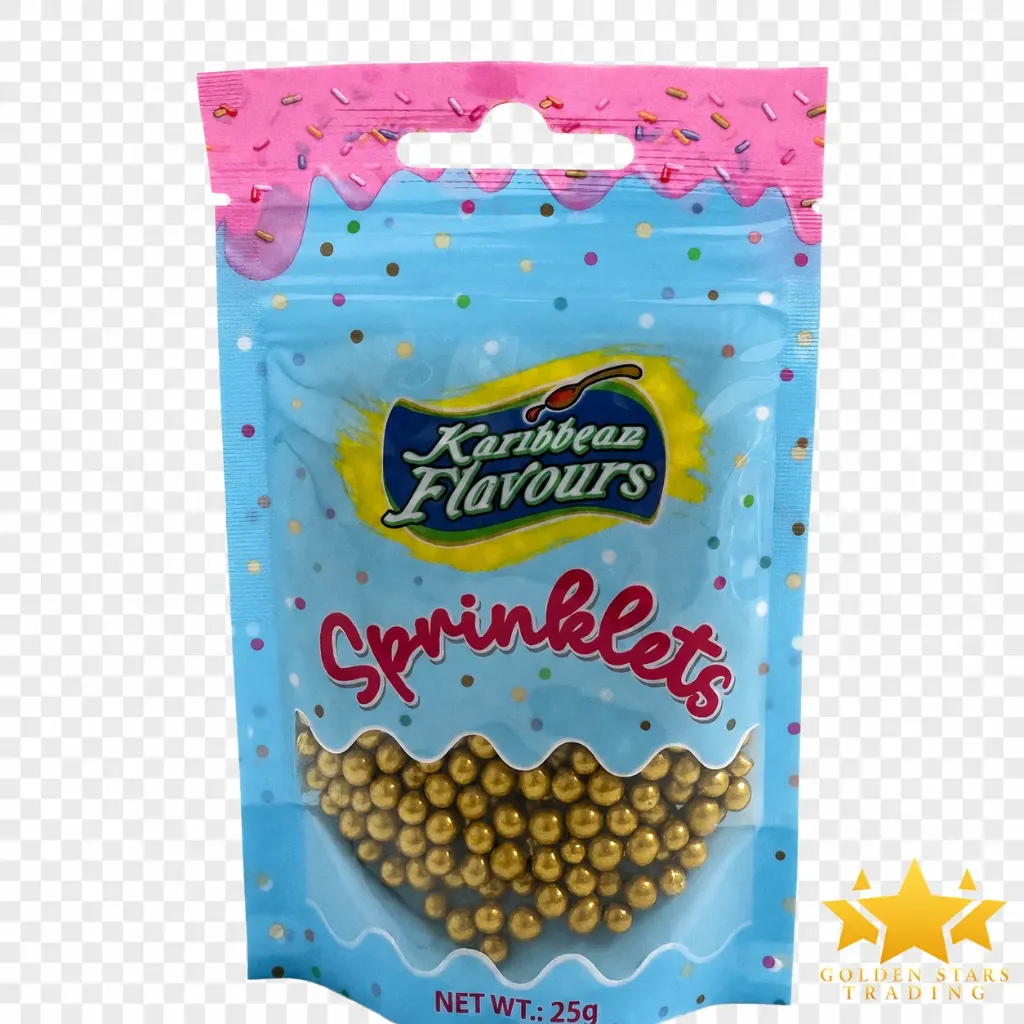 #CS4646 - Karibbean Flavours Gold Pearl Sprinkles 25g