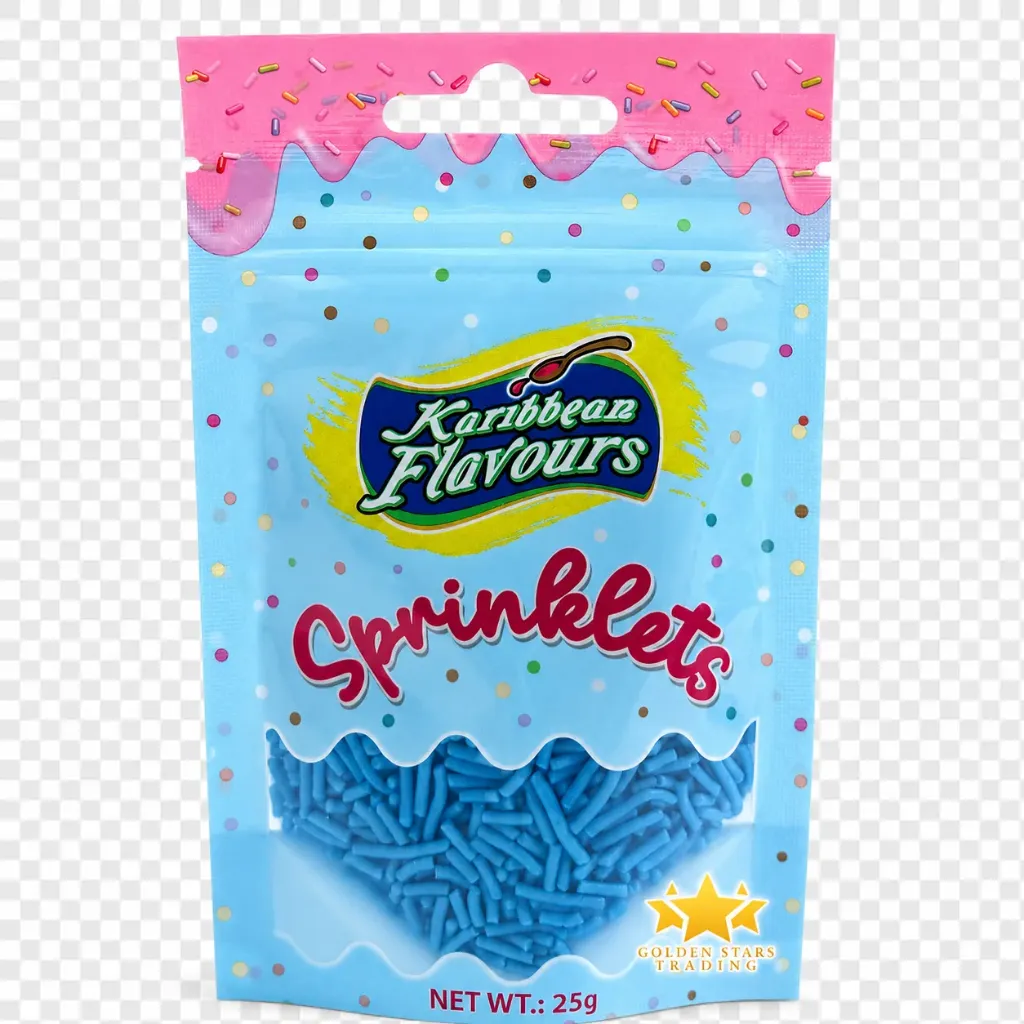 #CS9670 - Karibbean Flavours Blue Jimmies Sprinkles 25g