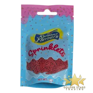 #CS5977 - Karibbean Flavours Red Jimmies Sprinkles 25g