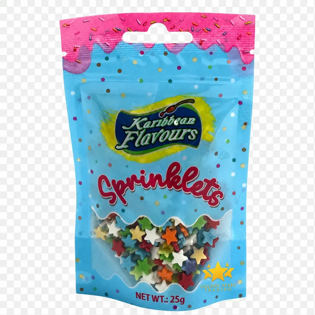 #CS6759 - Karibbean Flavours Rainbow Stars Sprinkles 25g