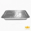 #PK7464 - Full Sheet 3" Deep Aluminum Foil Pan with Lid