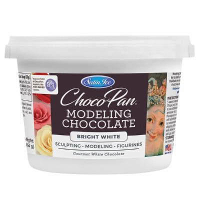 #CS0108 - Satin Ice, ChocoPan Bright White Modeling Chocolate 16 Oz (454g)
