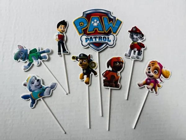 #CT5545 - Paw Patrol Cake Toppers Set
