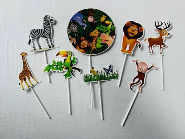 #CT6899 - Animal Kingdom Cake Toppers Set