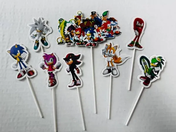 #CT3694 - Sonic Cake Toppers Set