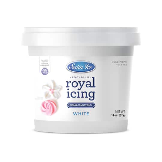 #CS3468 - Satin Ice, White Royal Icing 14 Oz (397g)