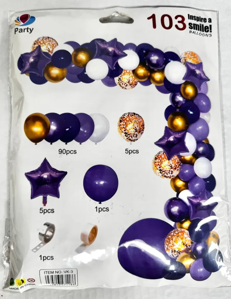 #PS1071 - Purple Balloon Set (103ct)