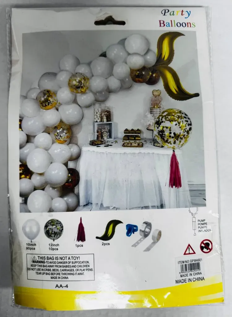 #PS5832 - White Mermaid Balloon Set