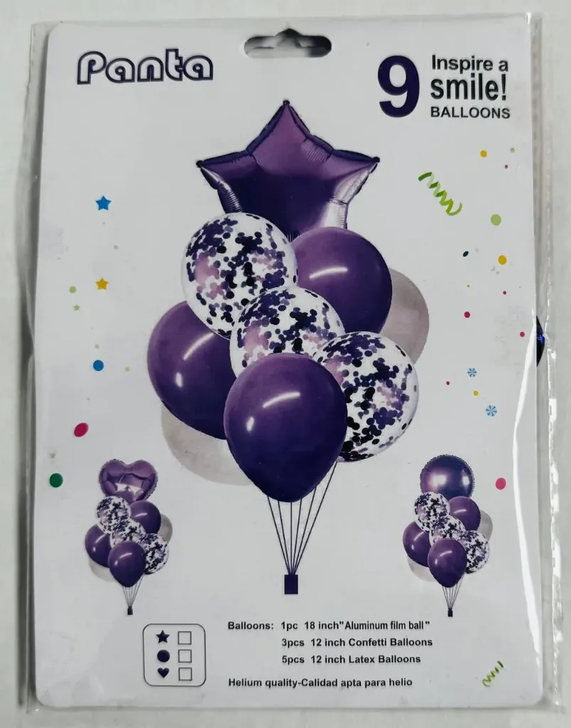#PS8622 - 9pc Balloon Set - Rose Gold