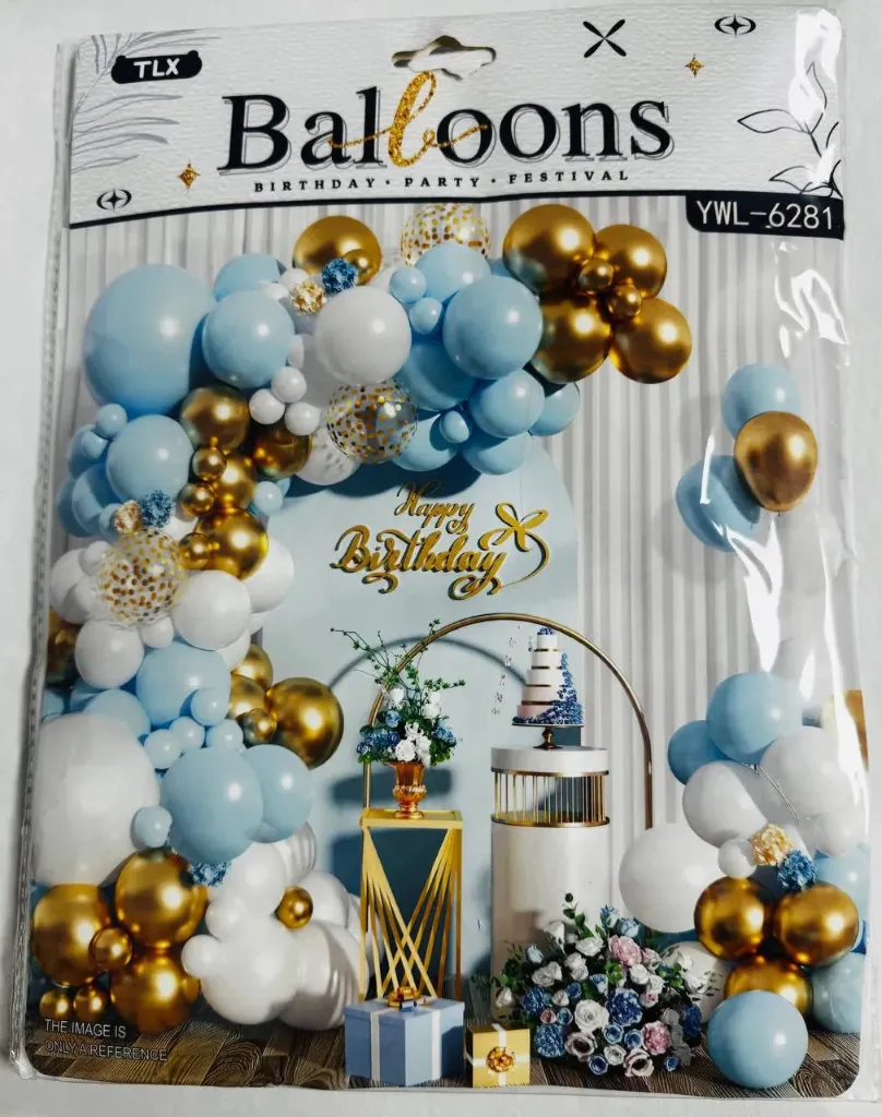 #PS0058 - Blue & Gold Balloon Set