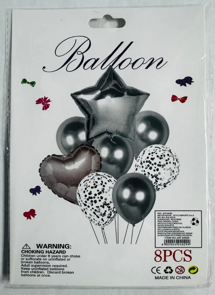 #PS8032 - Silver Balloon Set