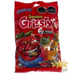 #CN4681 - Colombina Grissly Sour Hoops Gummies 50ct