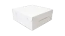 #PK1070A - 8"x8"x4" White Cake Box