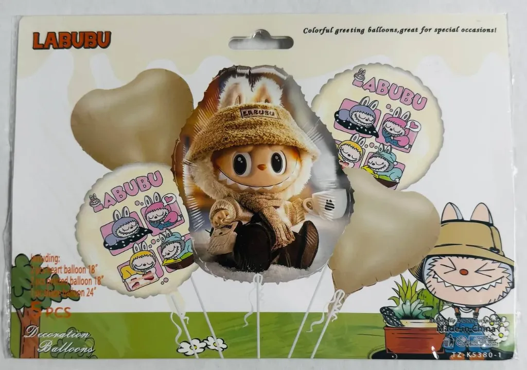 #PS4285 - Labubu Foil Balloon Set 5ct