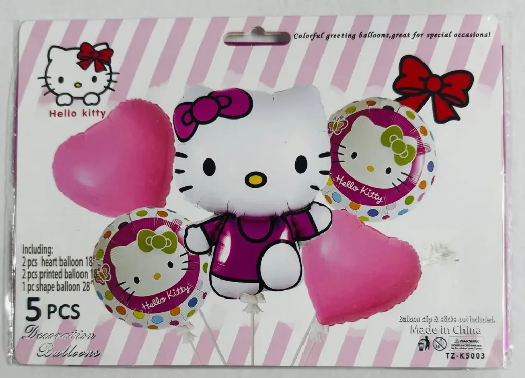 #PS3285 - Hello Kitty Foil Balloon Set 5ct