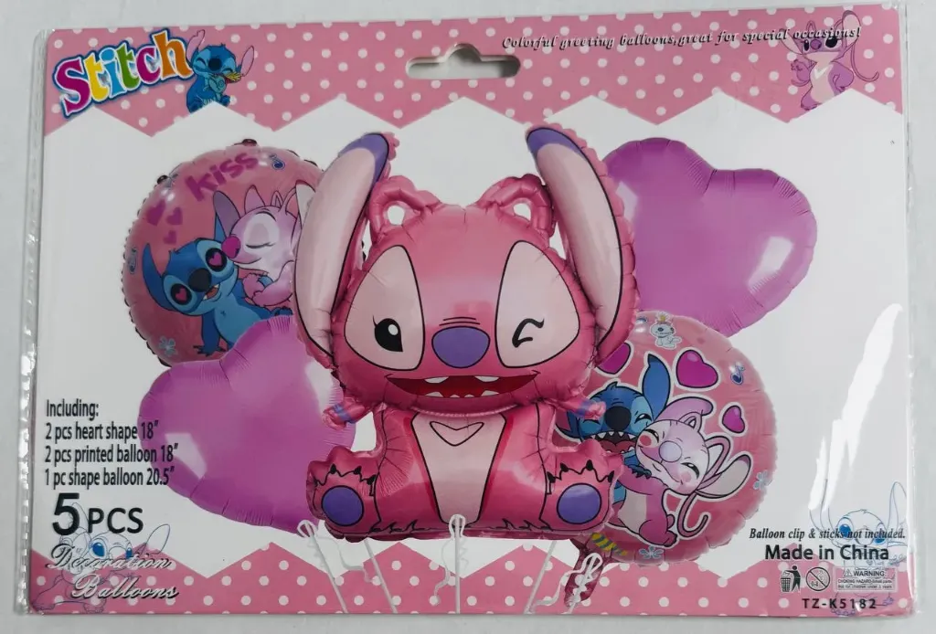 #PS2485 - Lilo Foil Balloon Set 5ct