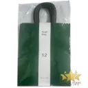 #PS5461 - Kraft Paper Bag with Handle - Dark Green (12ct) - Medium