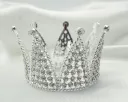 #CT9266 - 3.5" Silver Crown Topper - Medium