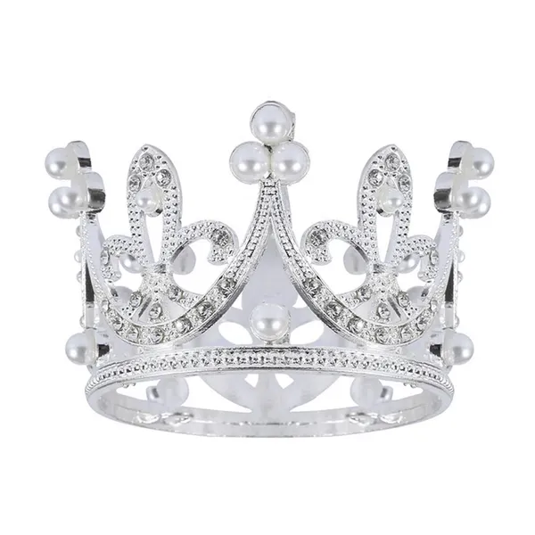 #CT7805 - 2.5" Silver Crown Topper - Small