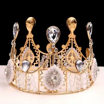 #CT5021 - 5" Gold Crown Topper - Large