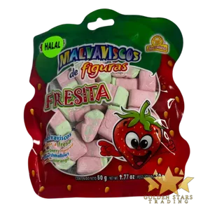 #CN7104 - Las Delicias Strawberry Marshmallows 50g