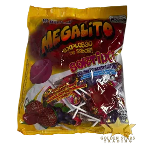 #CN1183 - Berbau Megalito Assorted Lollipops 50ct