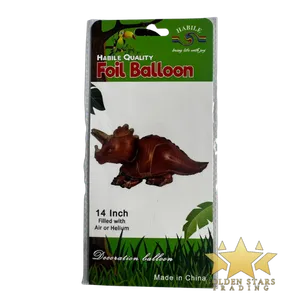 #PS4884 - 14" Animal Foil Balloon - Triceratops Dinosaur