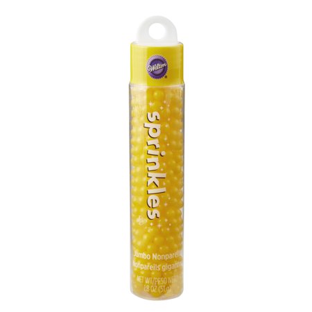 #CS9762 - Wilton Yellow Jumbo Nonpareils Sprinkles 1.8 Oz (51g)