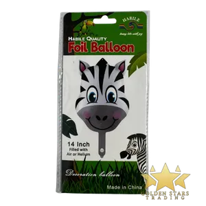 #PS4502 - 14" Animal Foil Balloon - Zebra