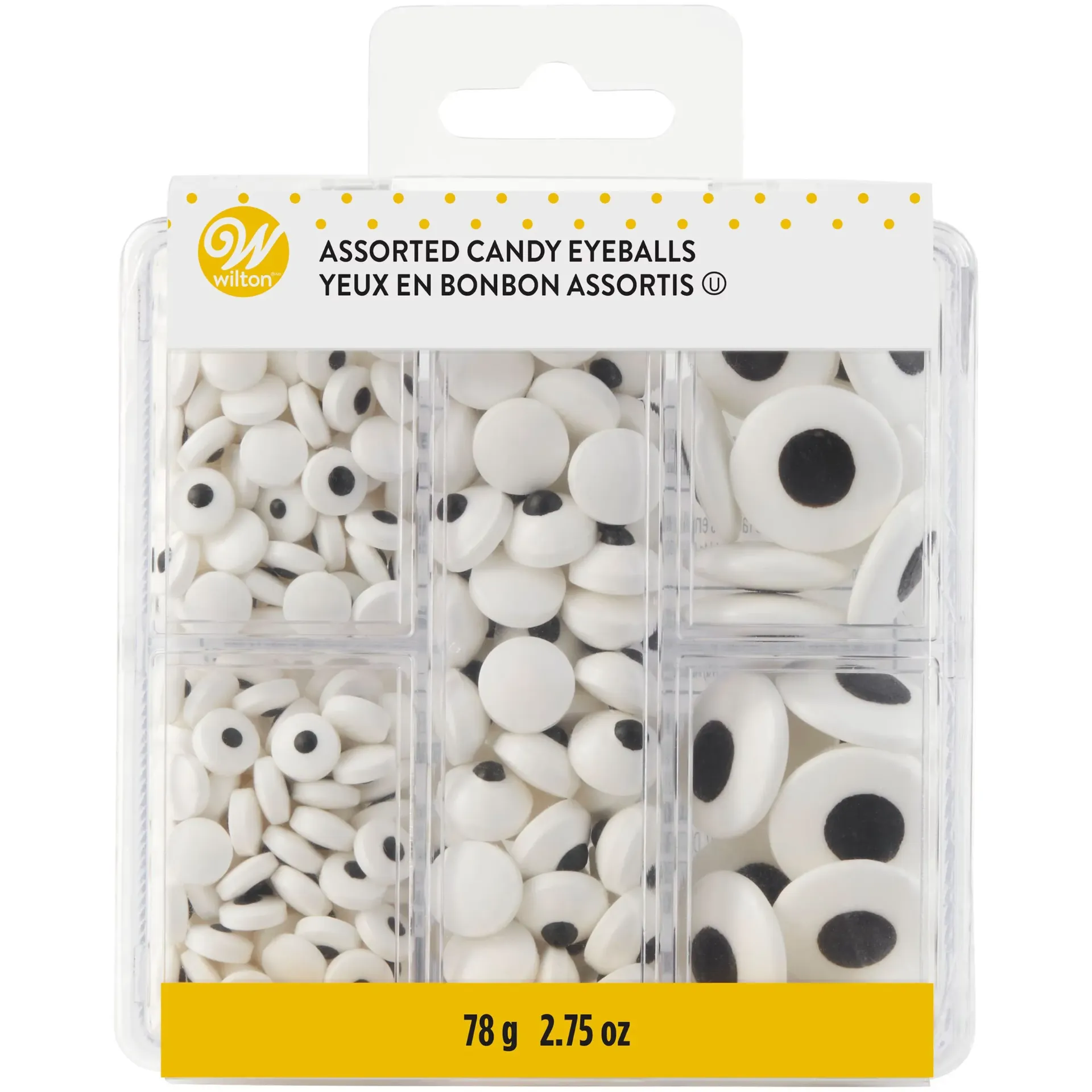 #CS9334 - Wilton Assorted Candy Eyeballs, Tackle Box, 2.75 Oz (78g)