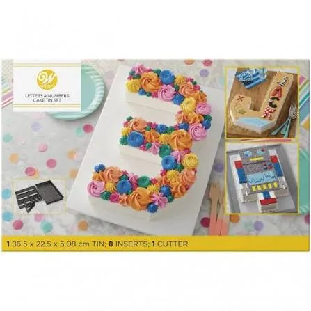 #CS8018 - Wilton Letters & Numbers Cake Pan Set