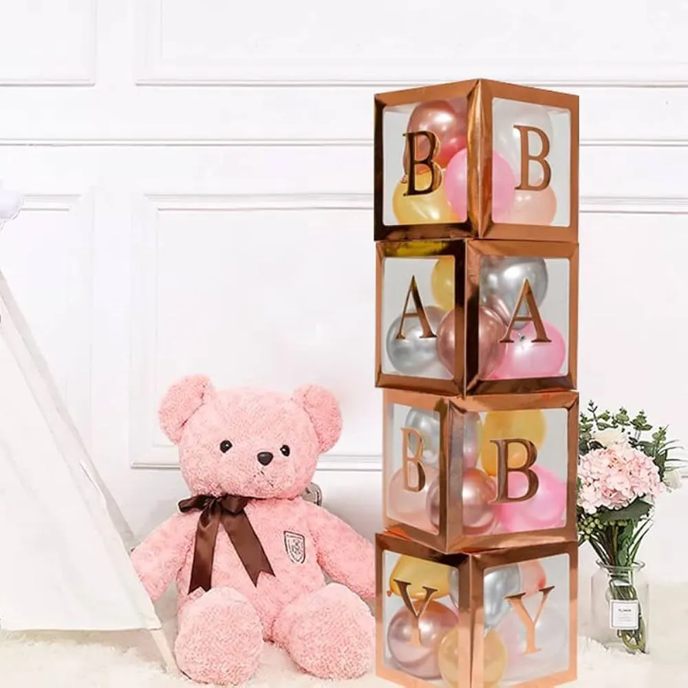 #PS0737 - Rose Gold Baby Block Box Set