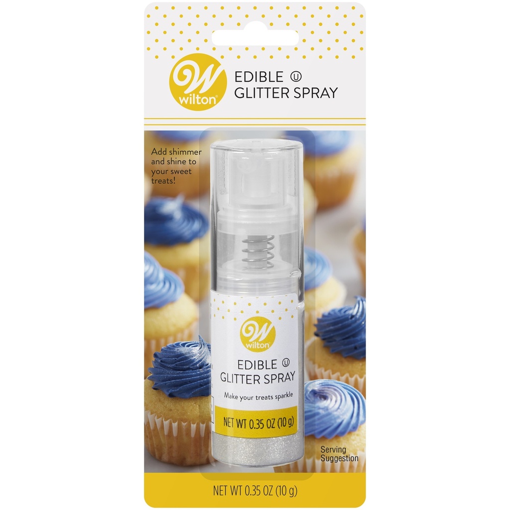 [WLT-EGS-PEARL] Wilton Edible Glitter Spray - Pearl 0.35 Oz (10g)