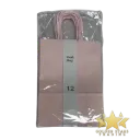 #PS8903 - Kraft Paper Bag with Handle - Light Pink (12ct) - Small