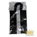 #PS5944 - Kraft Paper Bag with Handle - Black (12ct) - Small