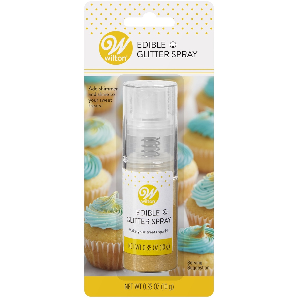#CS3681 - Wilton Edible Glitter Spray - Gold 0.35 Oz (10g)