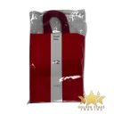 #PS3367 - Kraft Paper Bag with Handle - Red (12ct) - Small