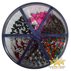 #CS3896 - Karibbean Flavours Mixed Compartment Container Sprinkles 200g - Style 2