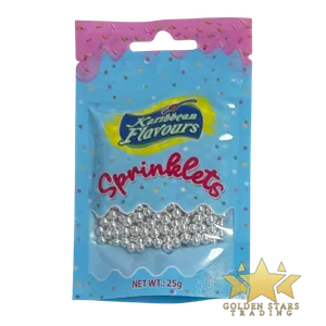 #CS4771 - Karibbean Flavours Silver Pearl Sprinkles 25g