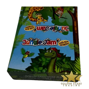 #CN1519 - Jungle Jam Milk Chocolate with Rice Crispies Bars 20g x 12ct