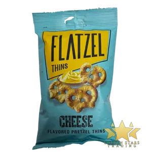#SN6061 - Flatzel Thins - Cheese Flavoured Pretzel Thins 85g