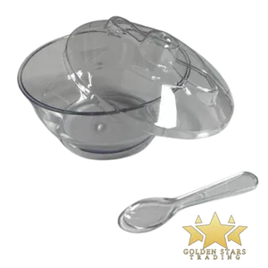 #PK1296 - Dessert Bowl with Lid and Spoon Set (12ct)