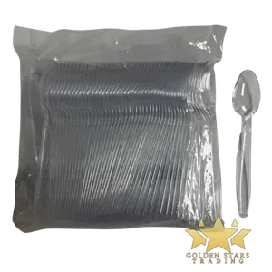 #PS1161 - Clear Plastic Spoons (100ct)