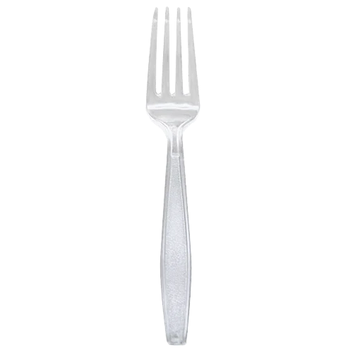 #PS1154 - Clear Plastic Dinner Forks (100ct)